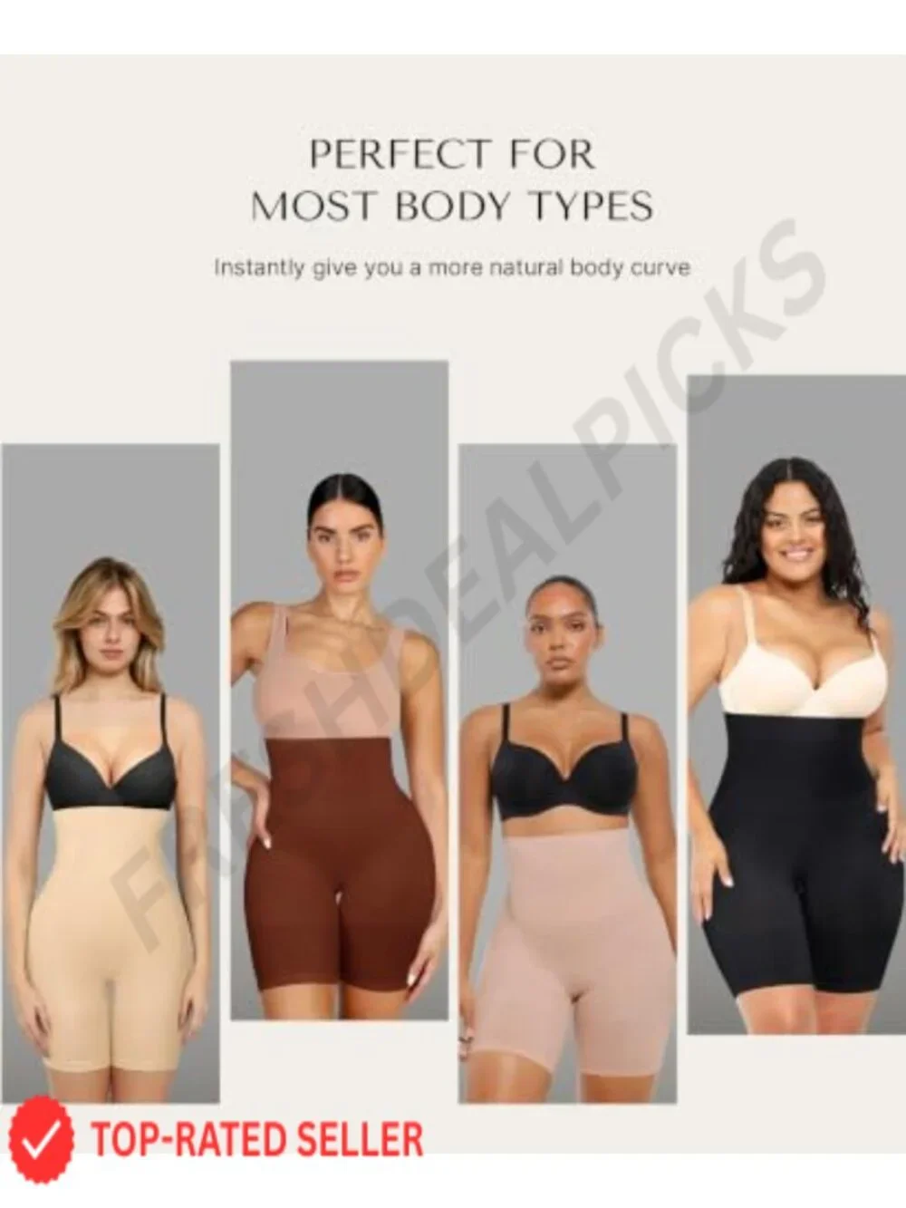 High-Waisted Tummy Control Shapewear Shorts Butt Lifter Seamless Smoothing